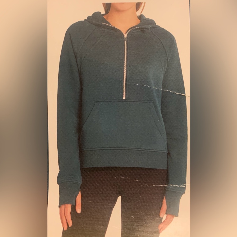 MIXED RIB COZY HALF ZIP SWEATSHIRT